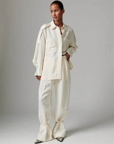 Day Birger et Mikkelsen - Norma Contrast Linen Skjorte - Jet Stream